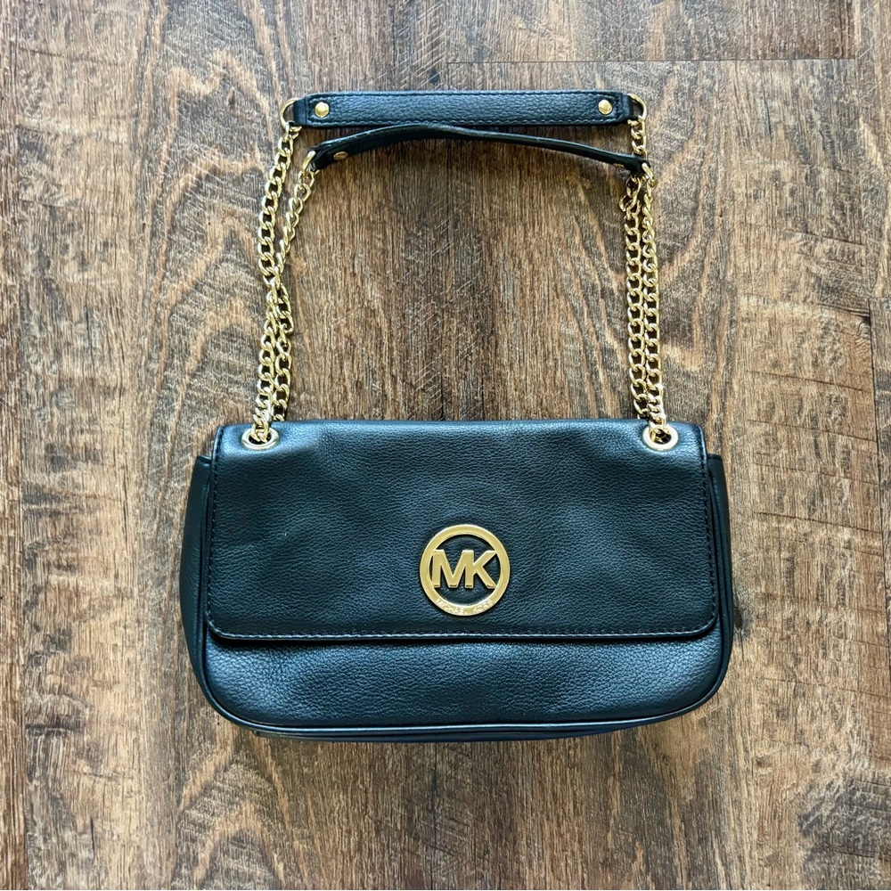 Early 2010’s Michael Kors Black Leather Shoulder Bag